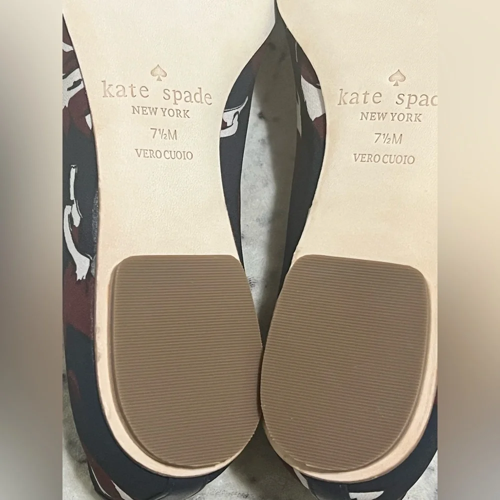 NEW women’s Kate Spade New York Elen Fox Glen Fabric Ballet Flats w/ Bow